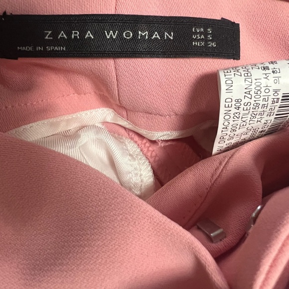 Zara Belted Trousers Wide Leg and Ankle Length - Picture 5 of 7